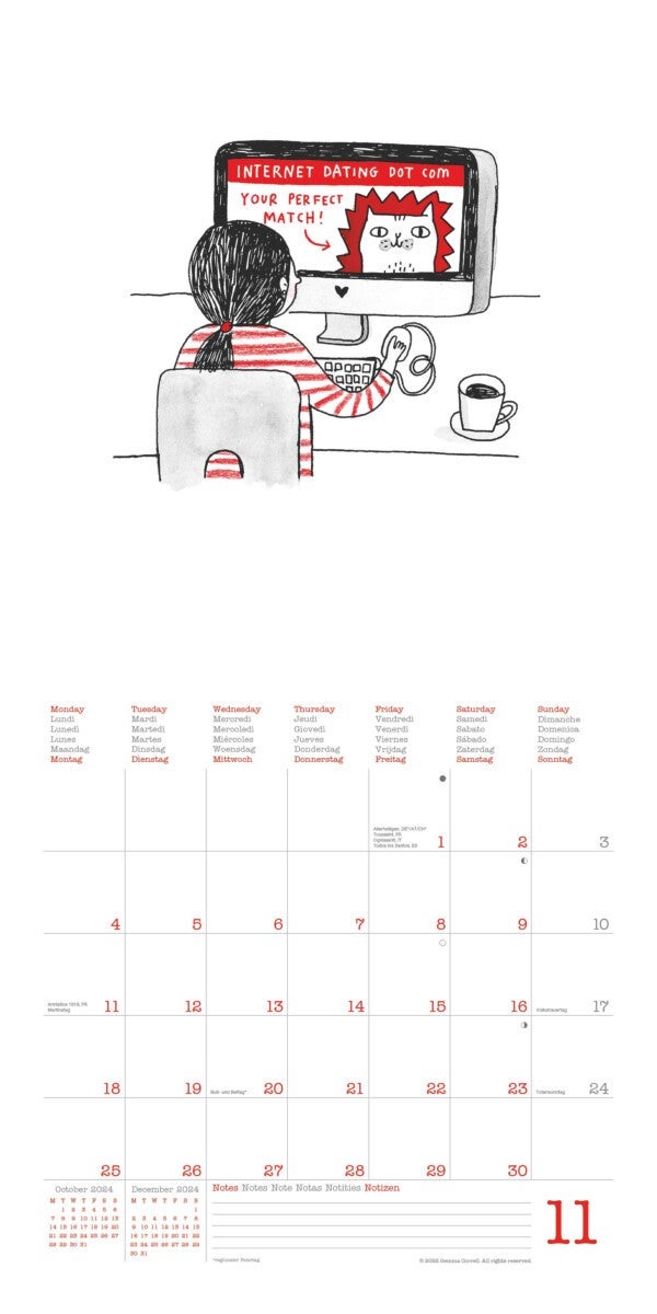 Kalender 2024 A Cat´s Life 30x30cm