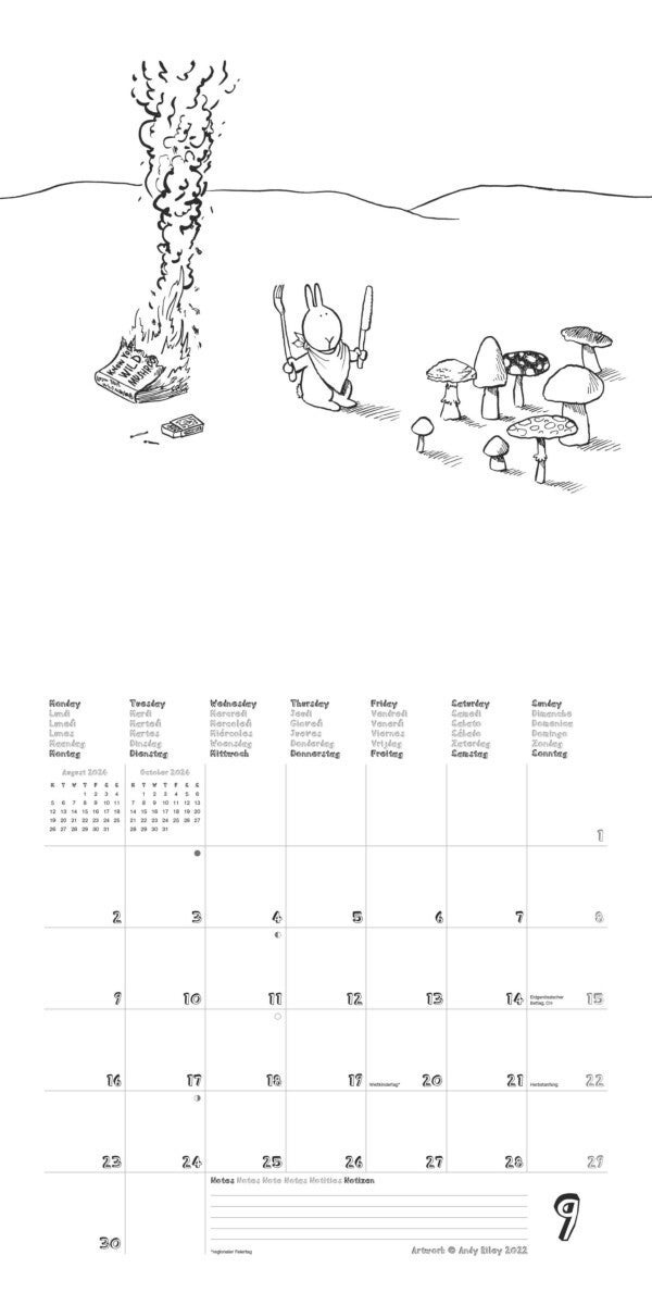 Kalender 2024 Bunny Suicides 30x30cm