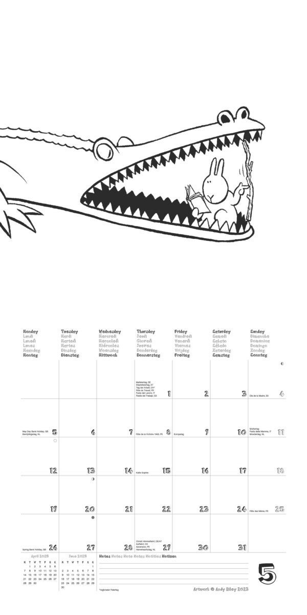 Kalender 2025 Bunny Suicides 30x30cm