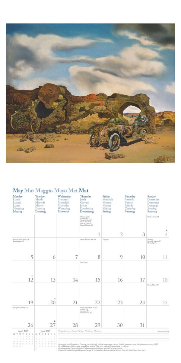 Kalender 2025 Dali 30x30cm