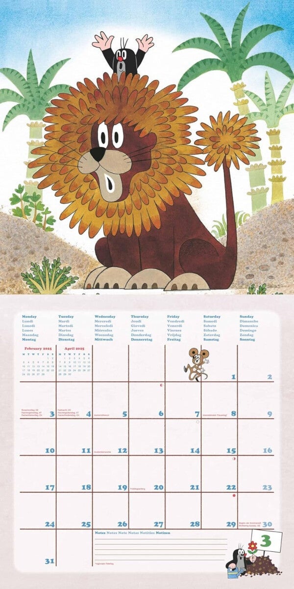 Kalender 2025 The Mole 30x30cm