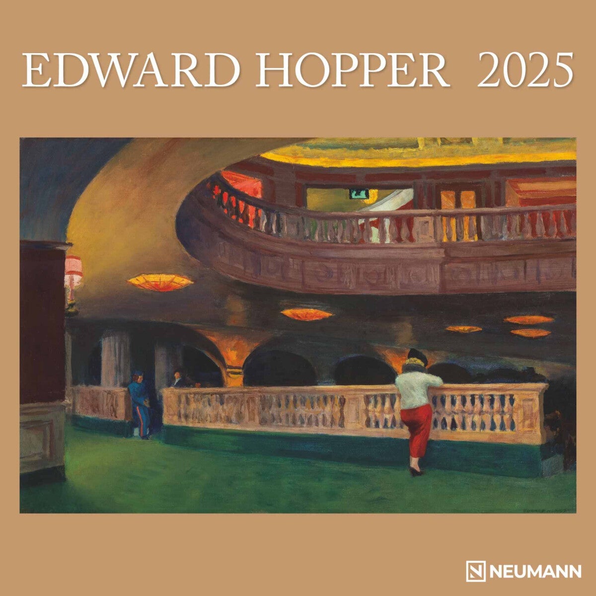 Kalender 2025 Edward Hopper 30x30cm