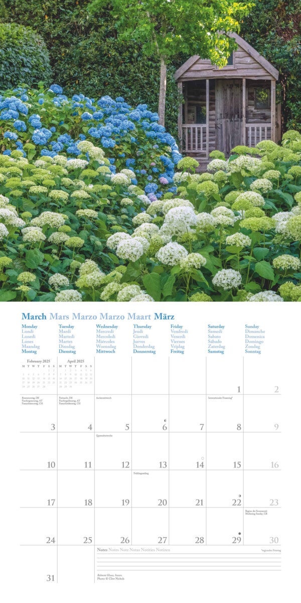 Kalender 2025 Country Gardens 30x30cm