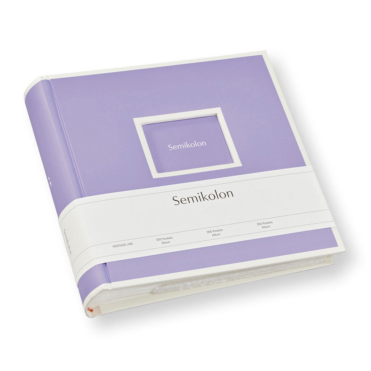 Photo Album 200 Pockets Lilac Silk