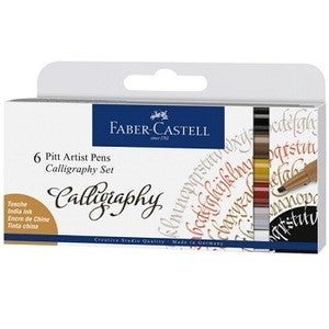 Tegnesett Faber Pitt Kalligrafi 6 Stk
