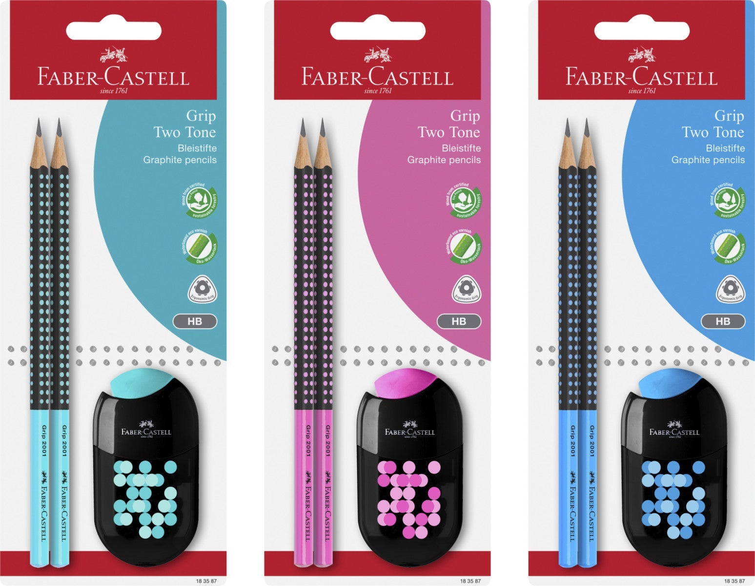 Blyant 2 Stk Blister m/viskelær