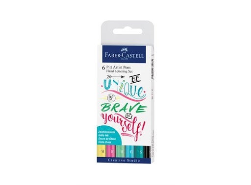 Skrivesett Faber Lettering Pastell 8 Stk