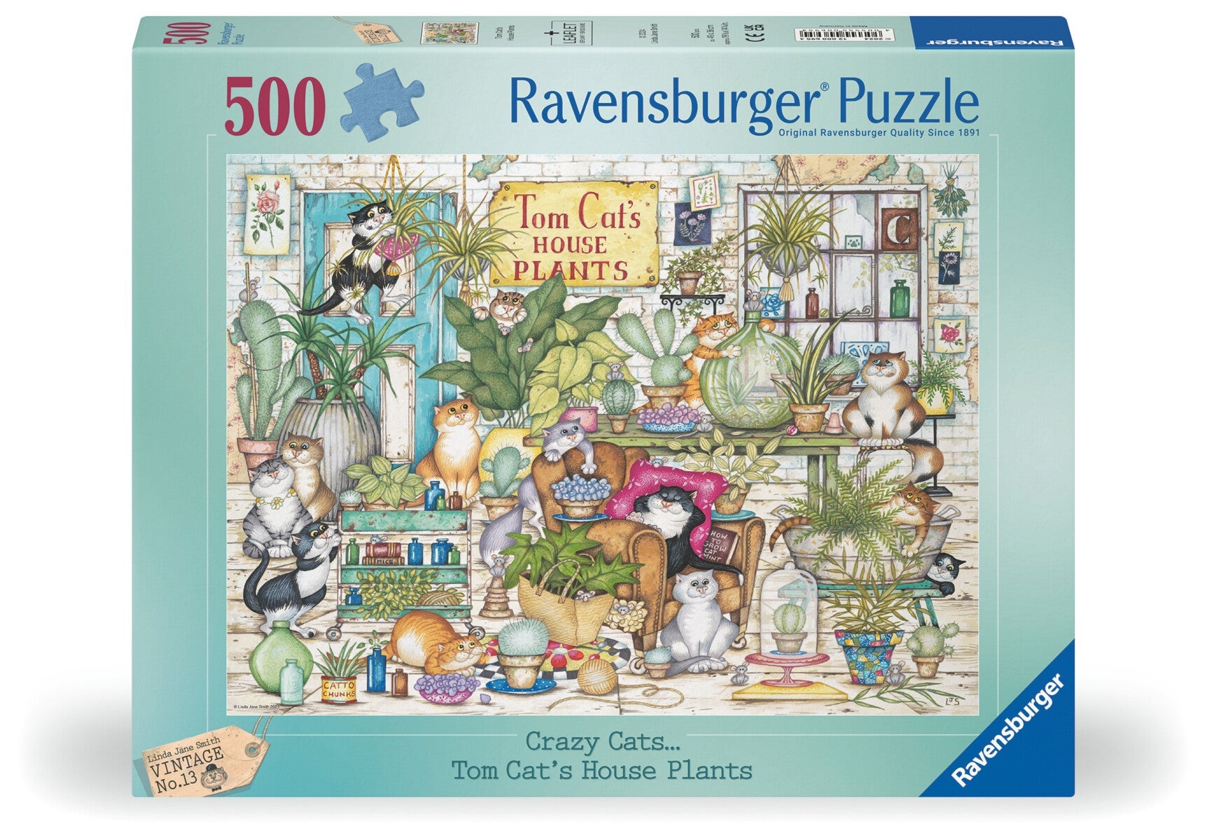 Puslespill 500 Plante Butikk Ravensburger