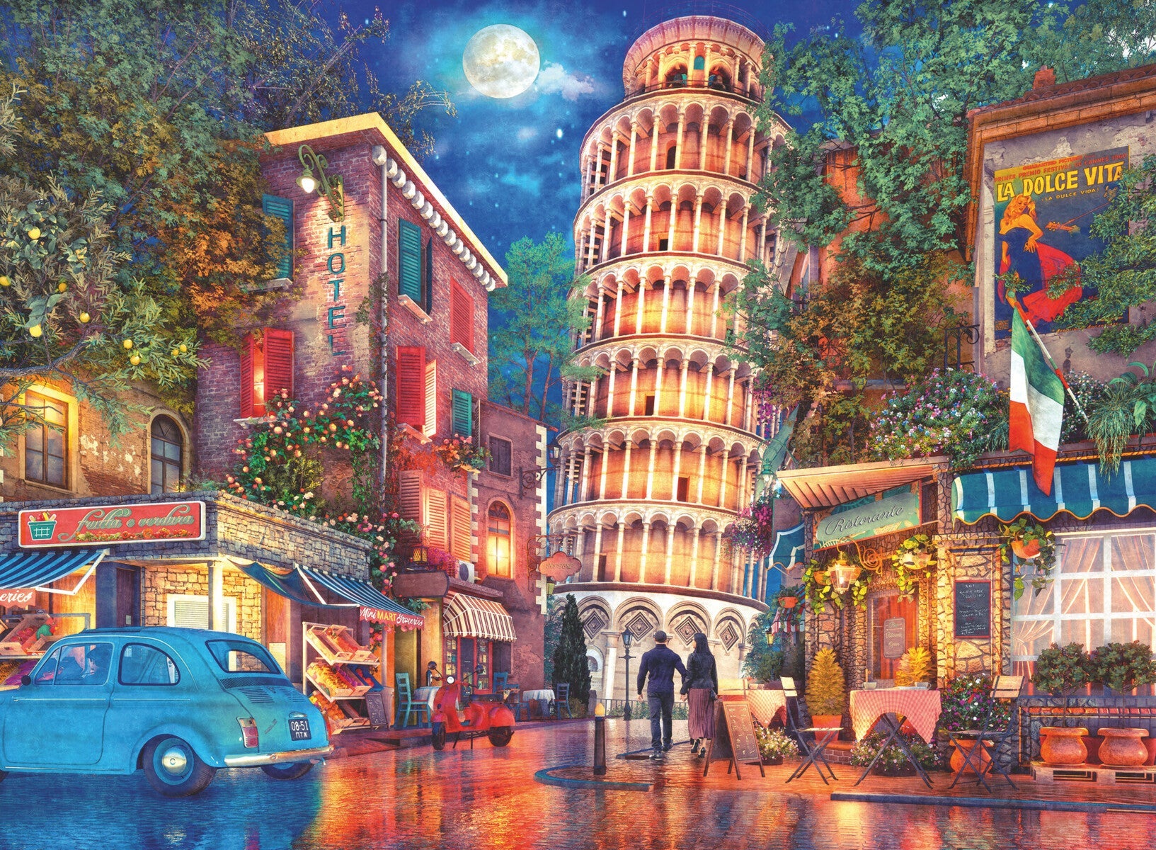 Puslespill 500 Gatene i Pisa Ravensburger