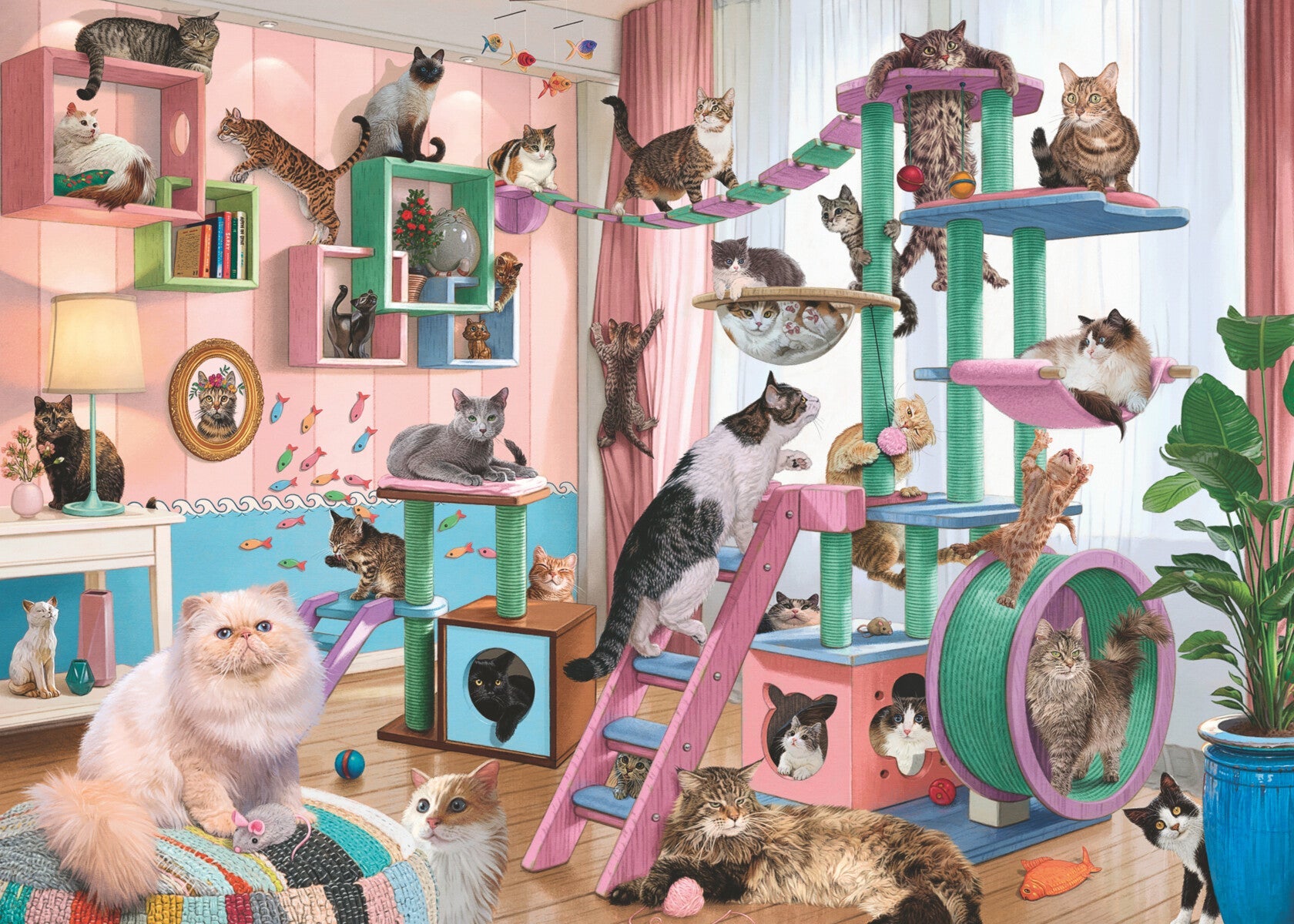 Puslespill 1000 Cat Tree Heaven Ravensburger