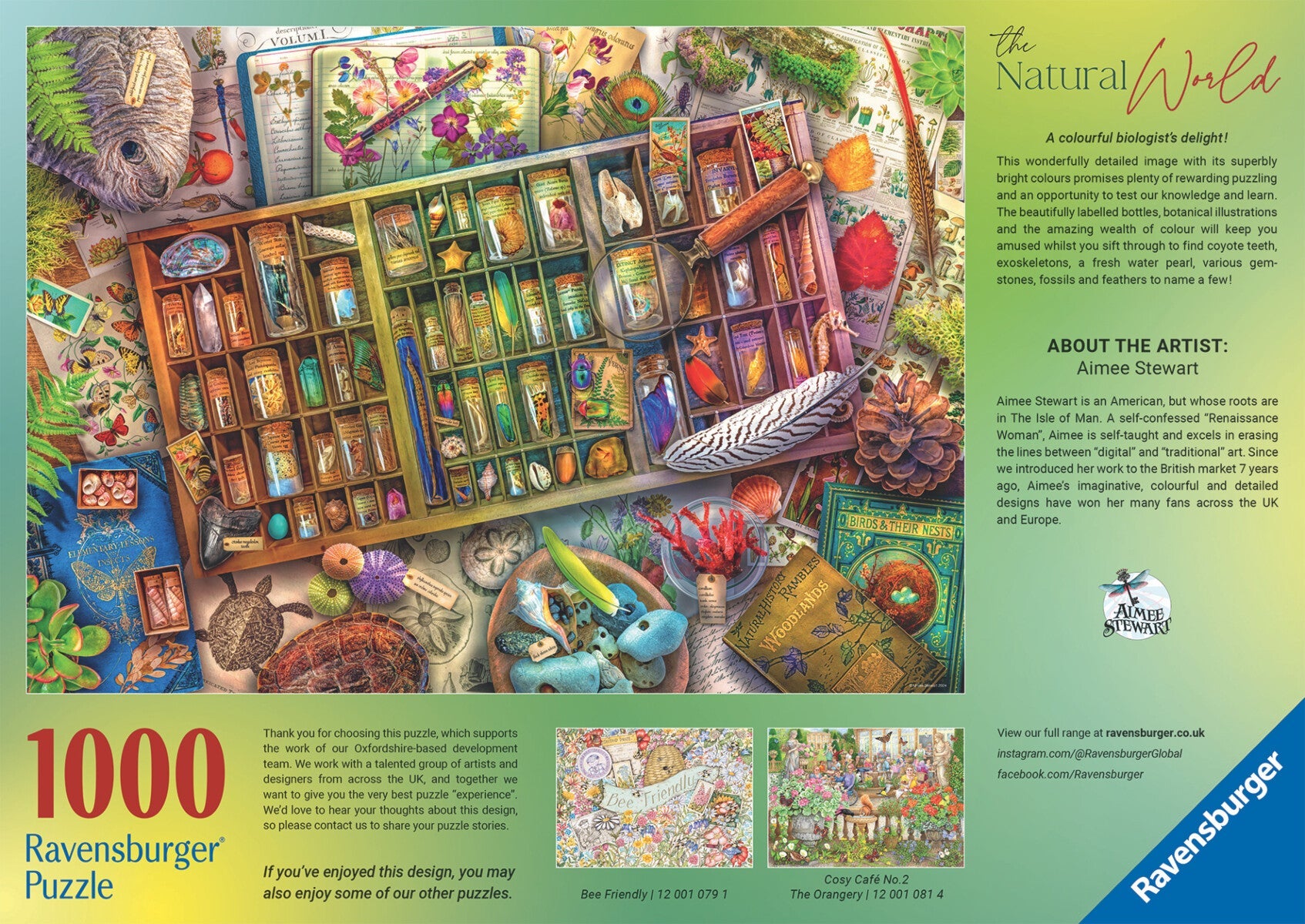 Puslespill 1000 Naturlig Verden Ravensburger