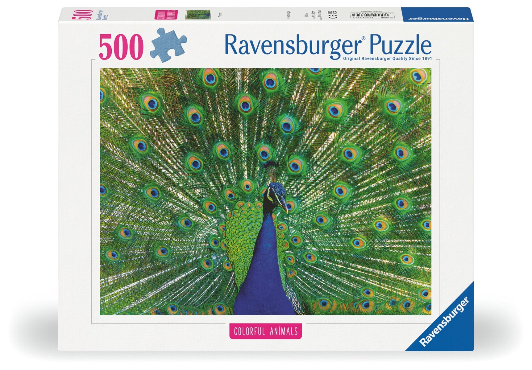 Puslespill 500 Påfugl Ravensburger