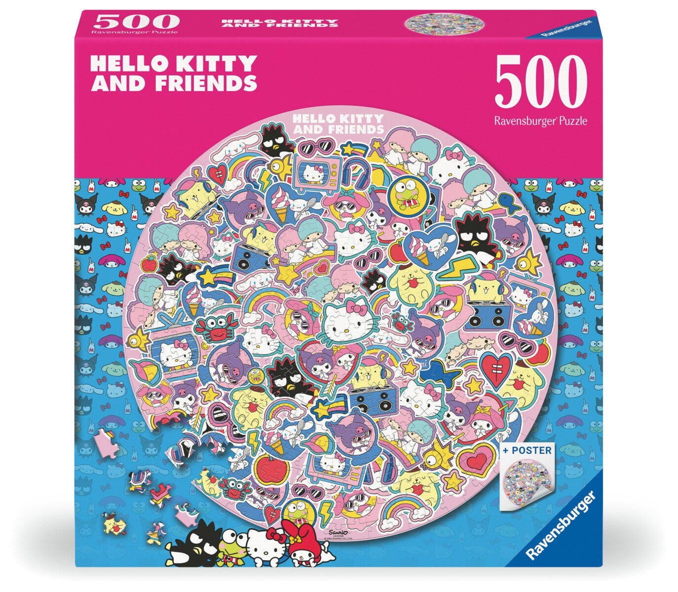 Puslespill 500 Hello Kitty Sirkel Ravensburger