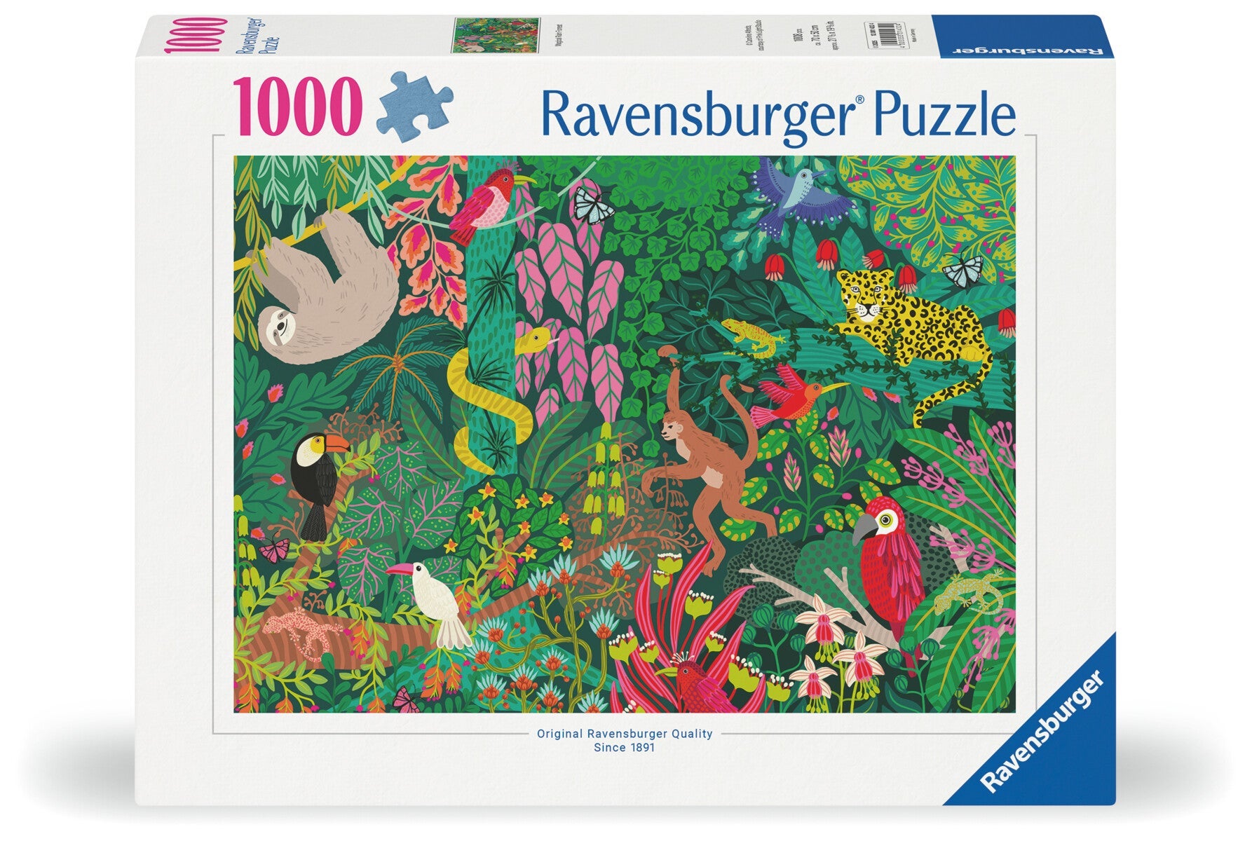 Puslespill 1000 Magisk Regnskog Ravensburger