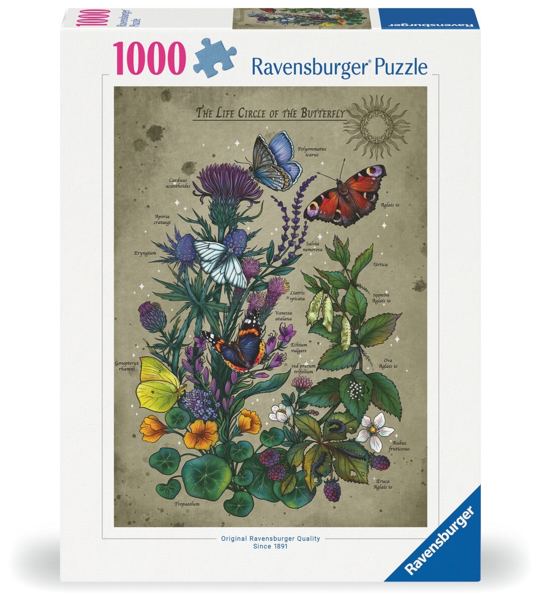 Puslespill 1000 Sommerfugl Ravensburger