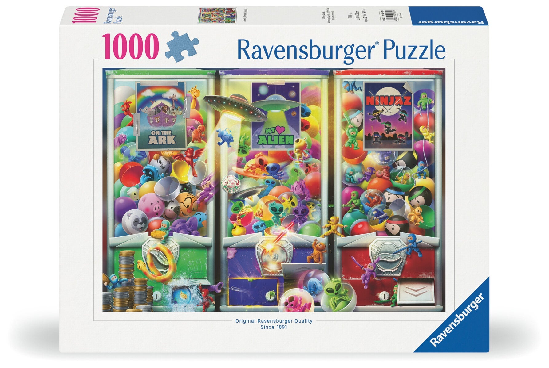 Puslespill 1000 Leker Automat Ravensburg