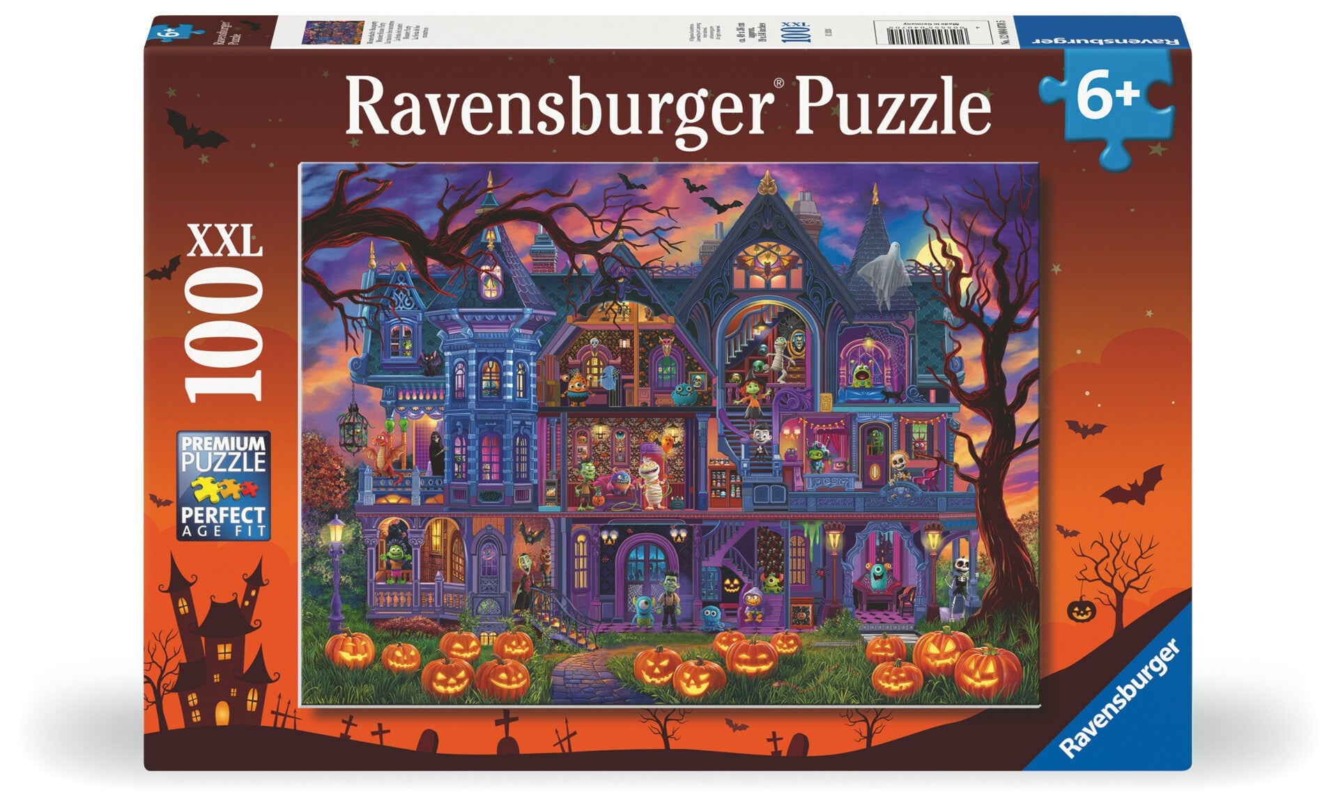 Puslespill 100 Monsterhuset Ravensburger