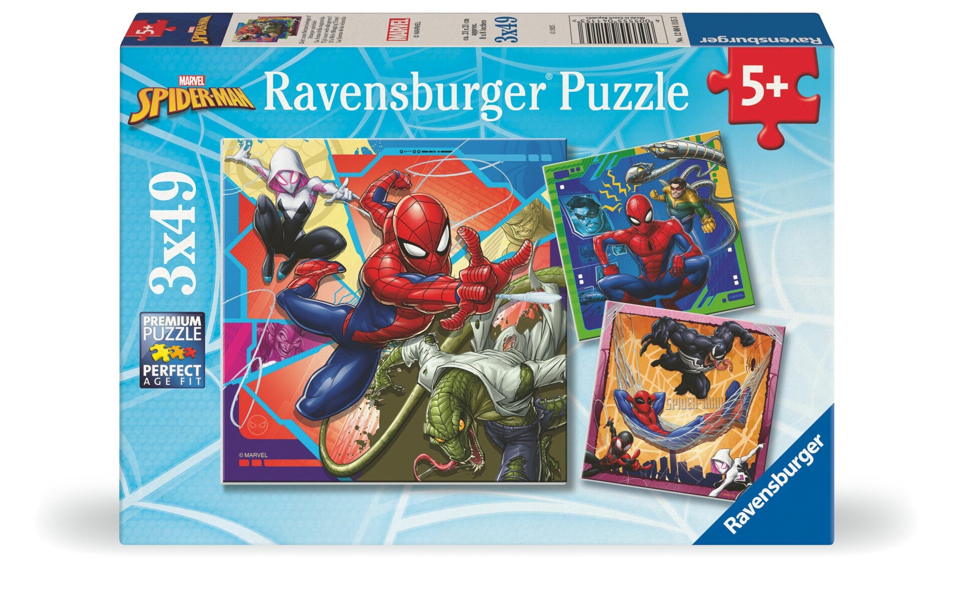 Puslespill 3x49 Spider Man Ravensburger
