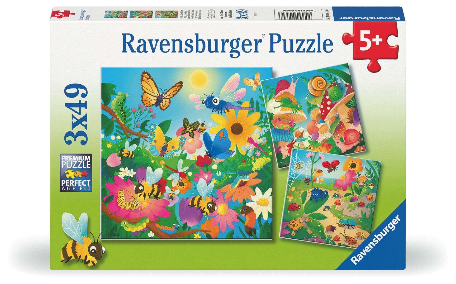 Puslespill 3x49 Småkryp Ravensburger