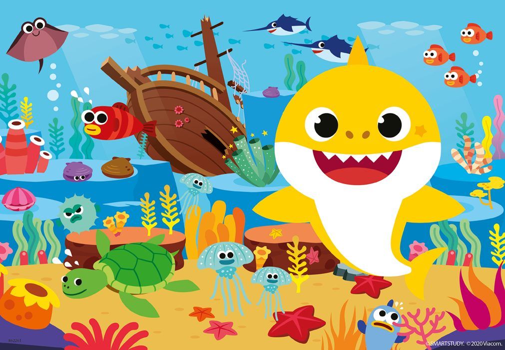 Puslespill 2X12 Baby Hai Ravensburger