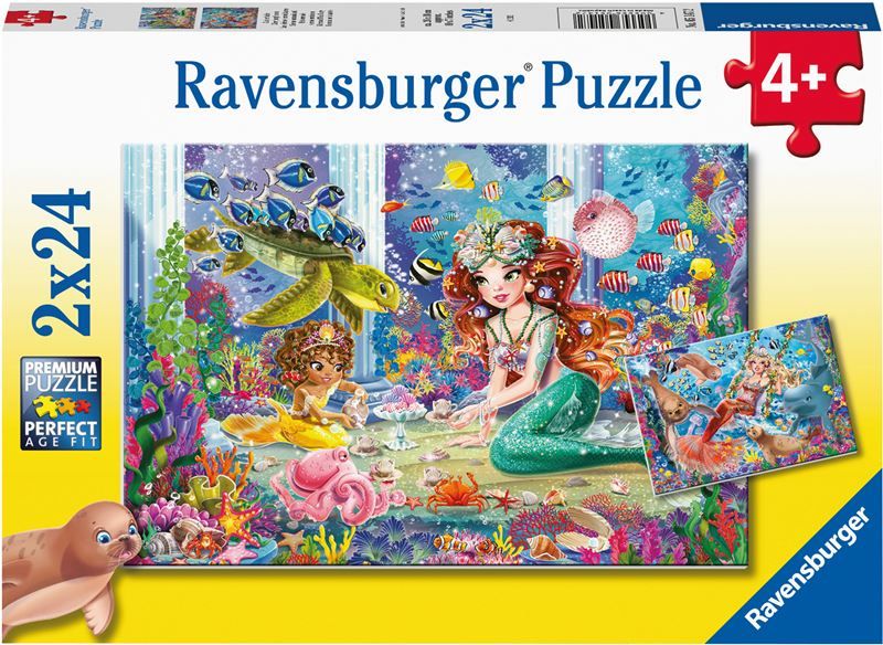 Puslespill 2X24 Havfrue Venner Ravensburger