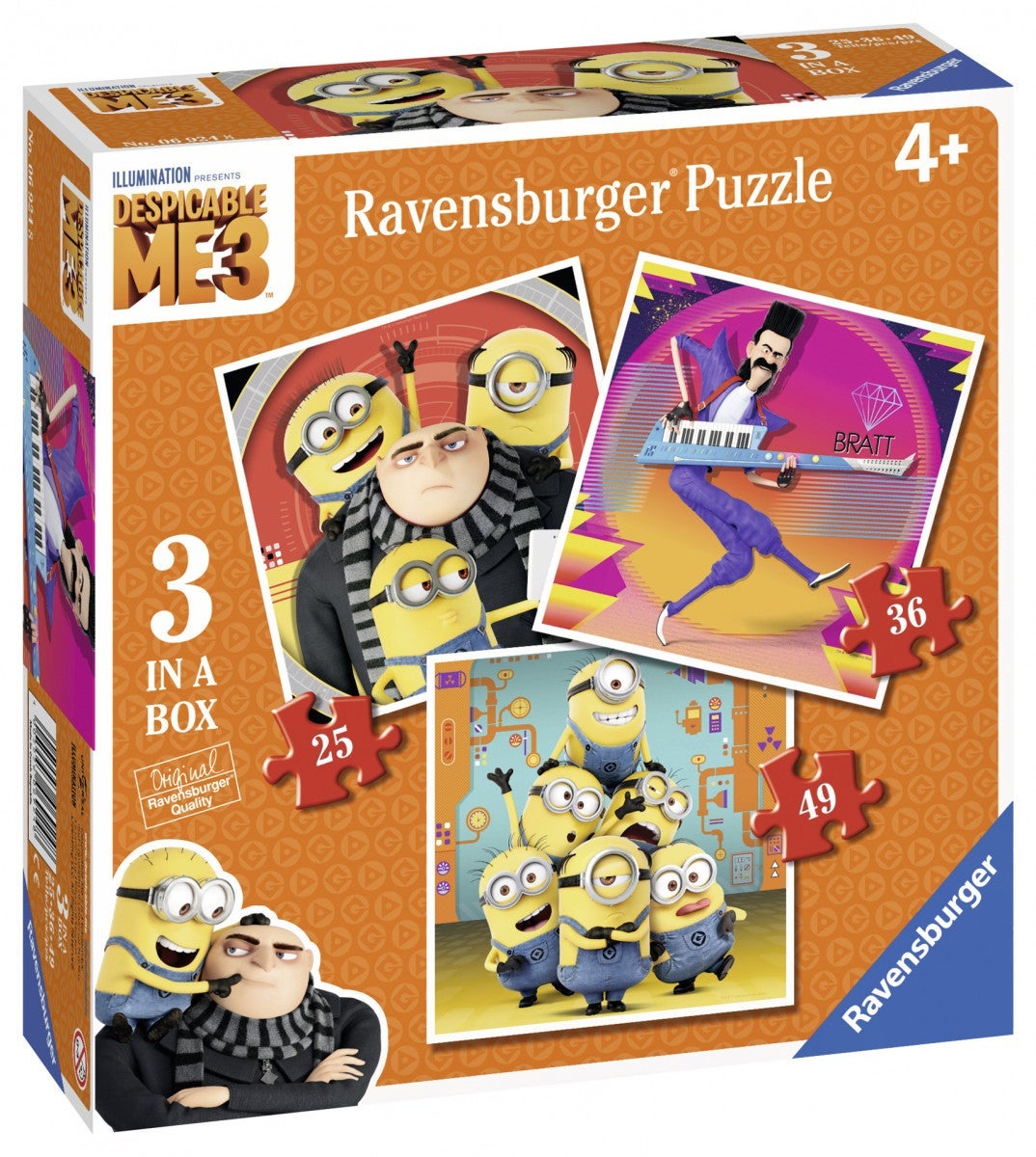 Puslespill 3i1 Minions Ravensburger