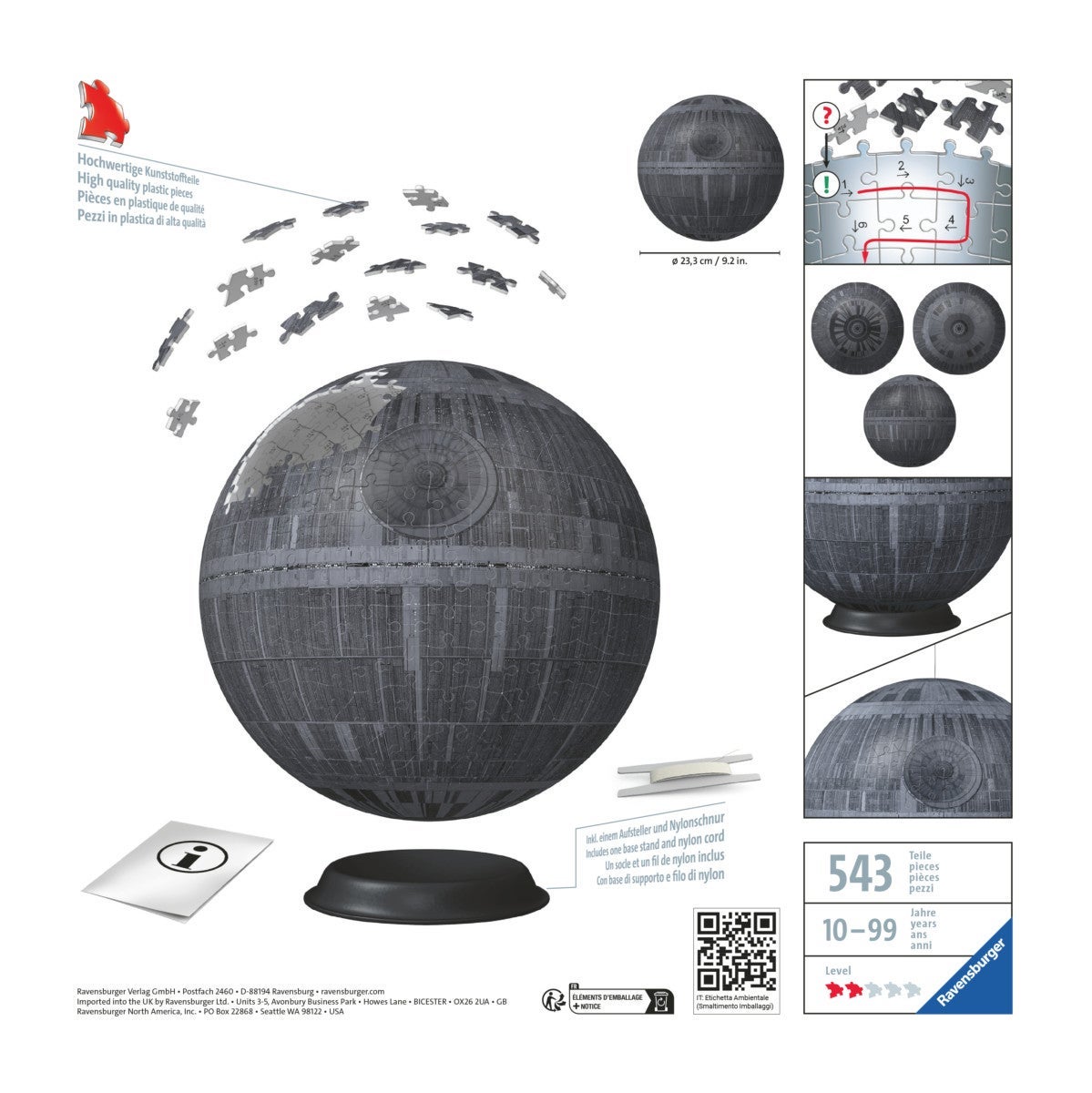 Puslespill 3D 540 Star Wars Dødsstjernen Ravensburger