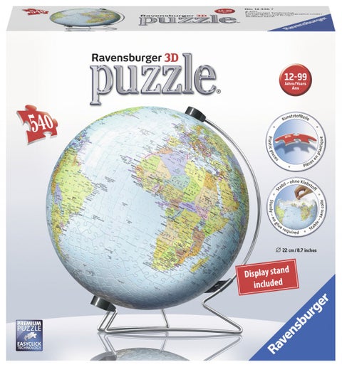 Puslespill 3D 540 Globus Ravensburger