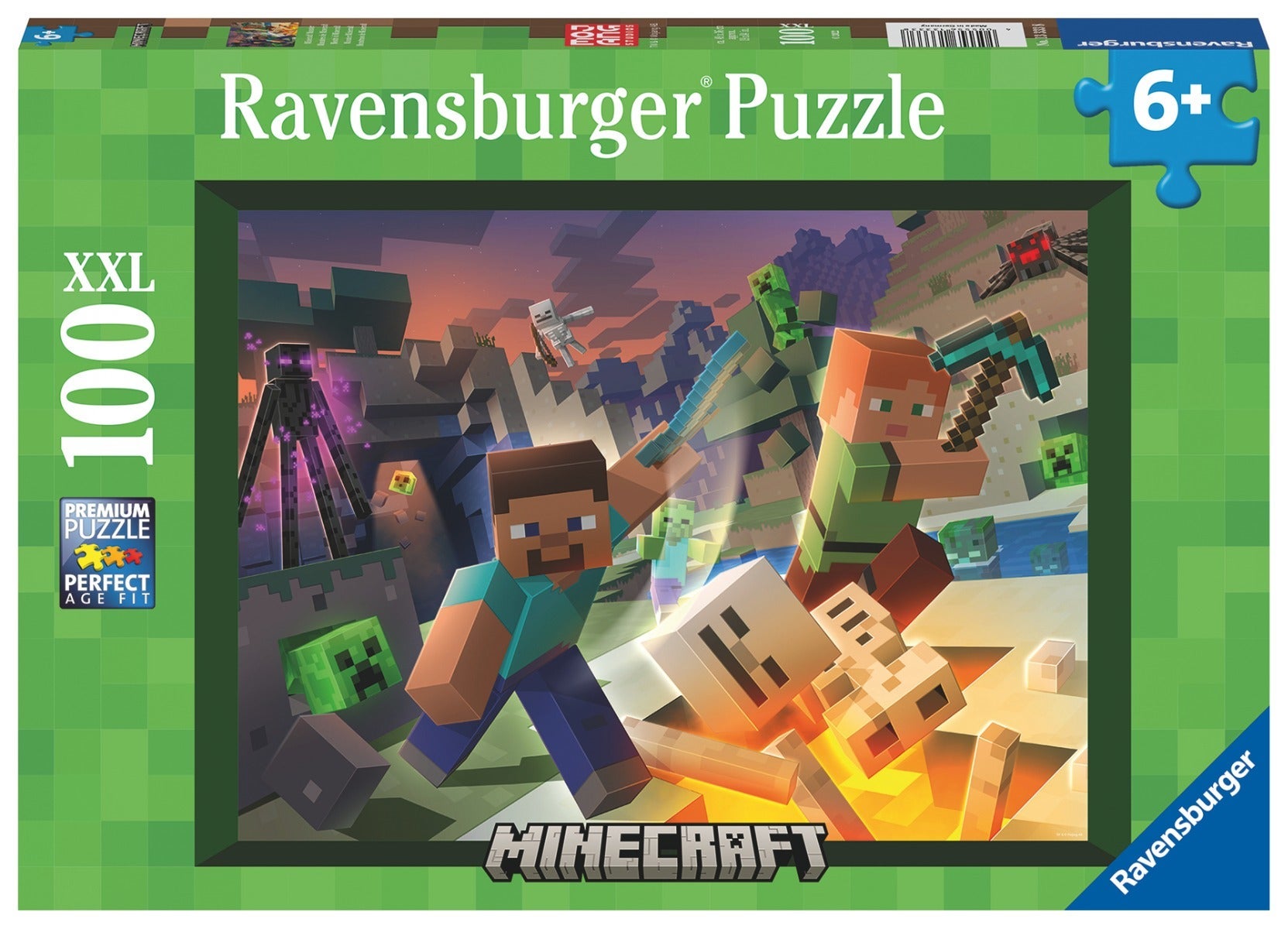 Puslespill 100 Monster Minecraft Ravensburger
