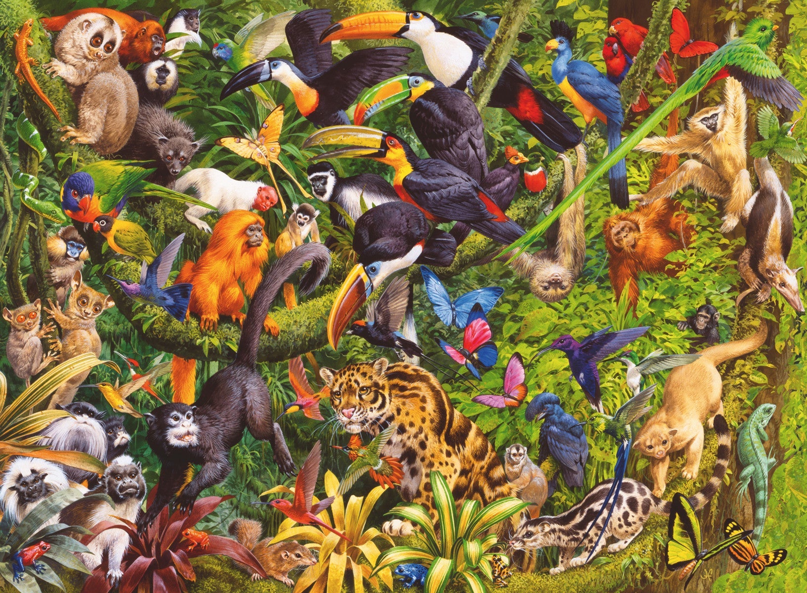 Puslespill 200 Tropisk Regnskog Ravensburger