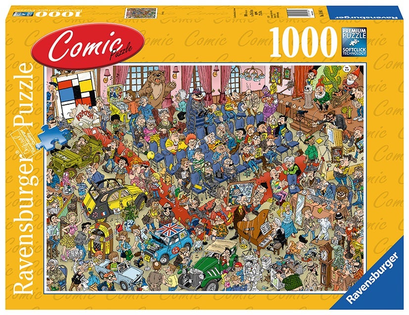 Puslespill 1000 The Auction Comic Ravensburger