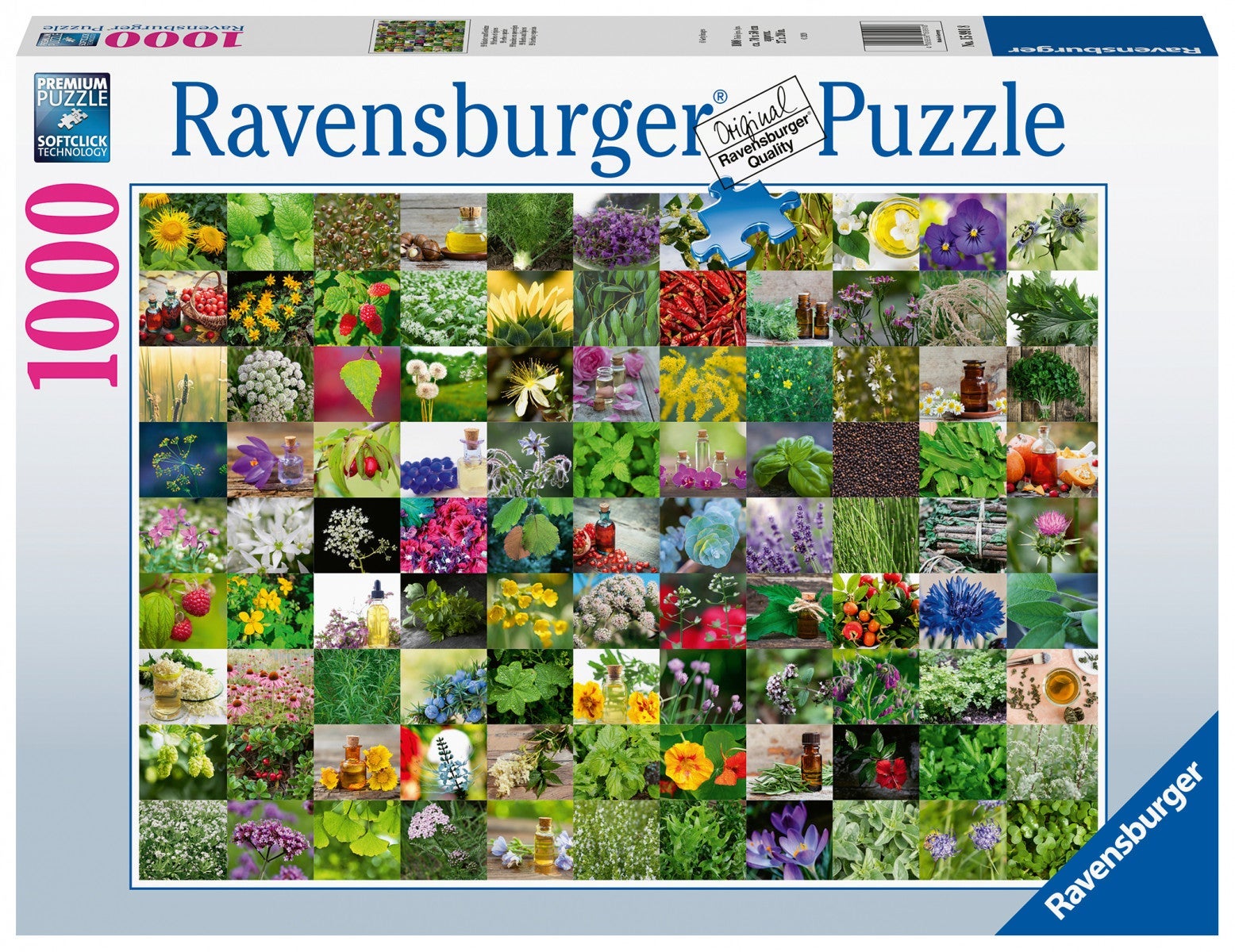 Puslespill 1000 Urter Blomster Ravensburger