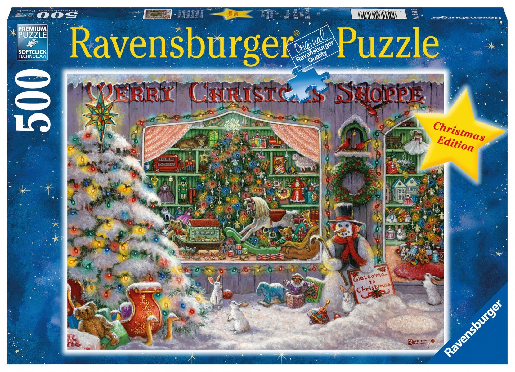 Puslespill 500 Julebutikken Ravensburger
