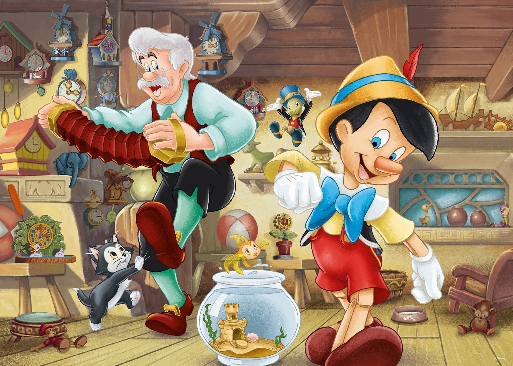 Puslespill 1000 Pinocchio Ravensburger