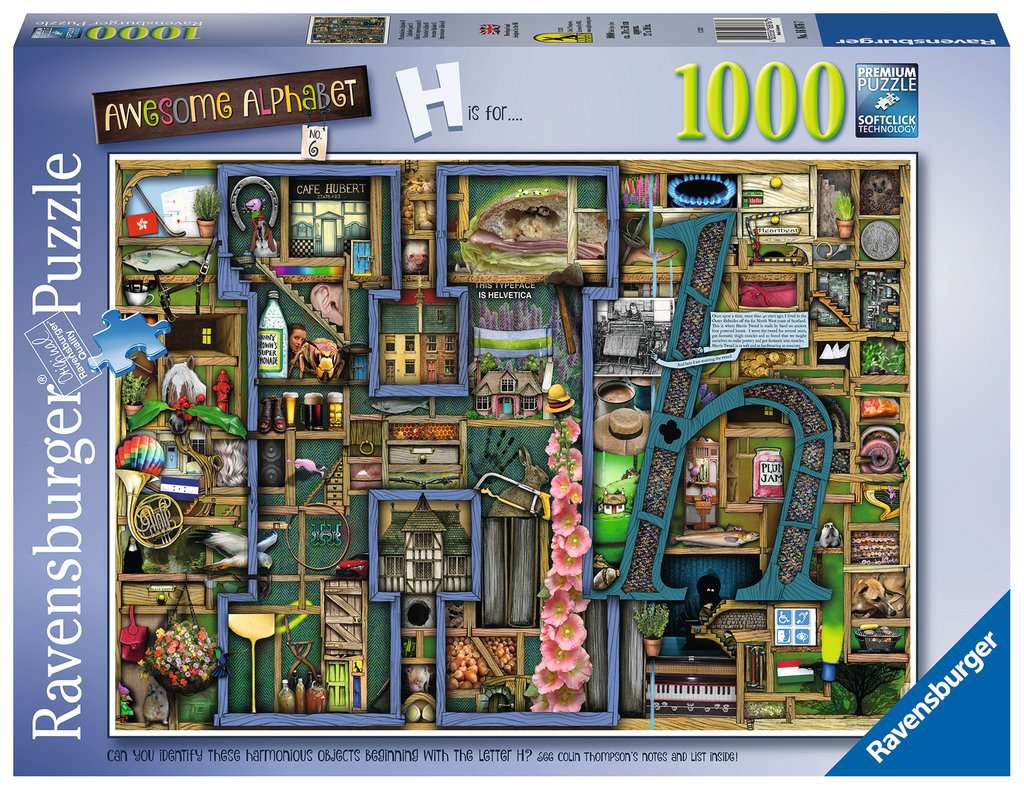 Puslespill 1000 Alfabetet H Ravensburger