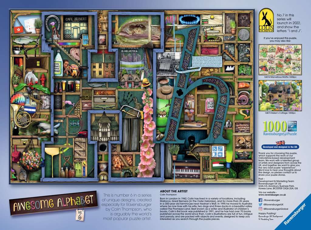 Puslespill 1000 Alfabetet H Ravensburger