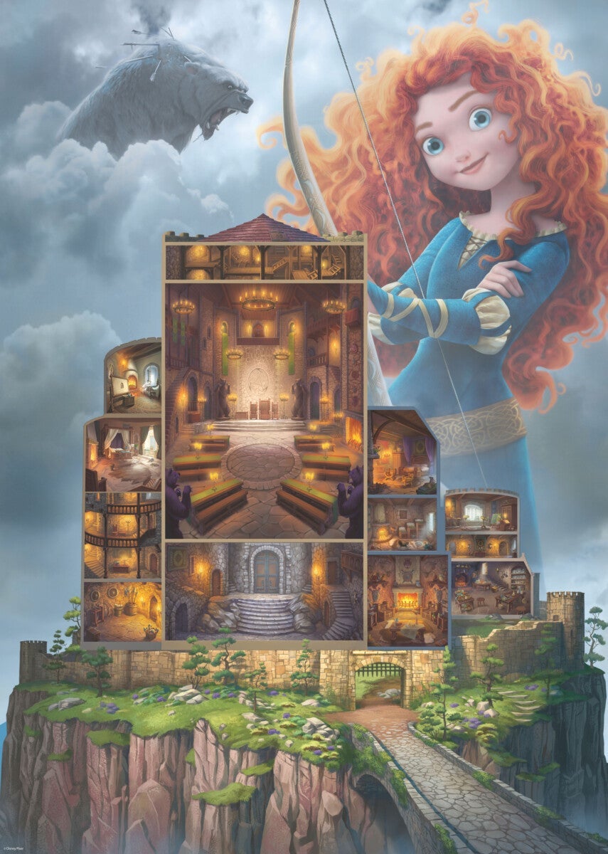 Puslespill 1000 Disney Castles Merida Ravensburger