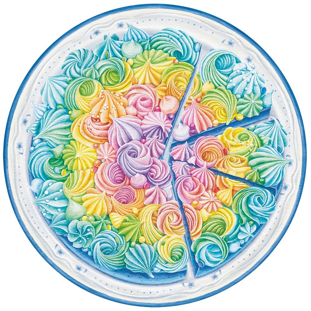 Puslespill 500 Rainbow Cake Ravensburger