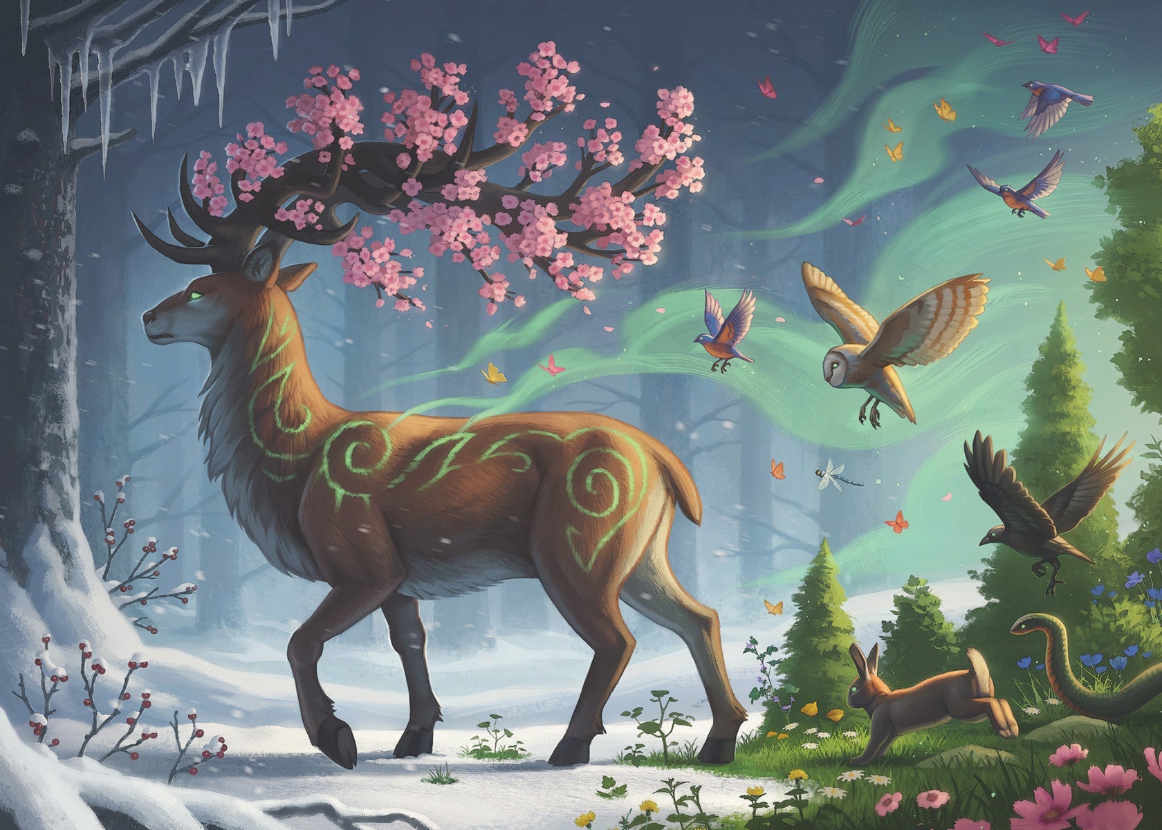 Puslespill 1000 Spring Deer Ravensburger