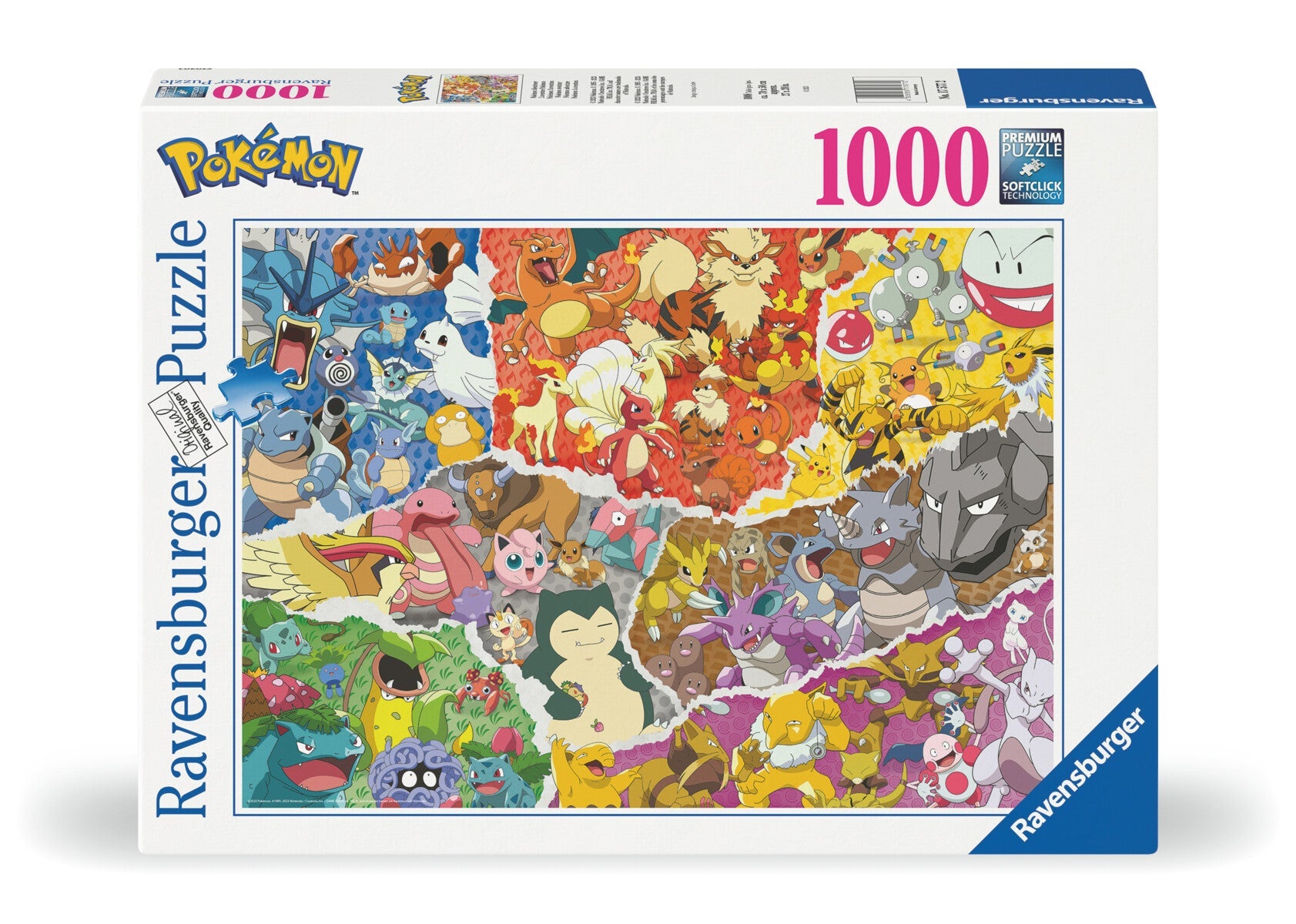 Puslespill 1000 Pokemon Eventyr Ravensburger