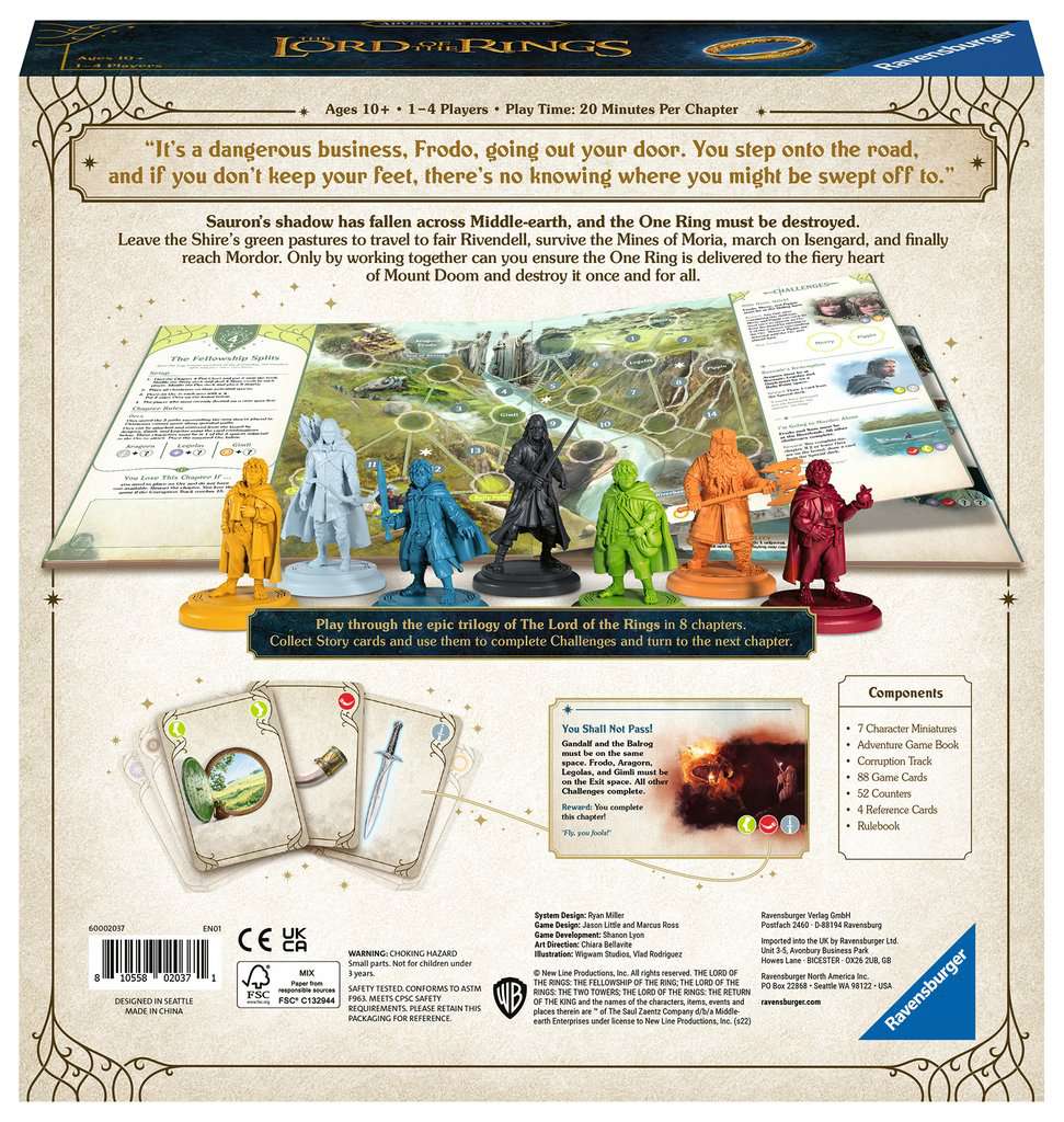 Spill Lord Of The Rings Adventure Book Game Eng