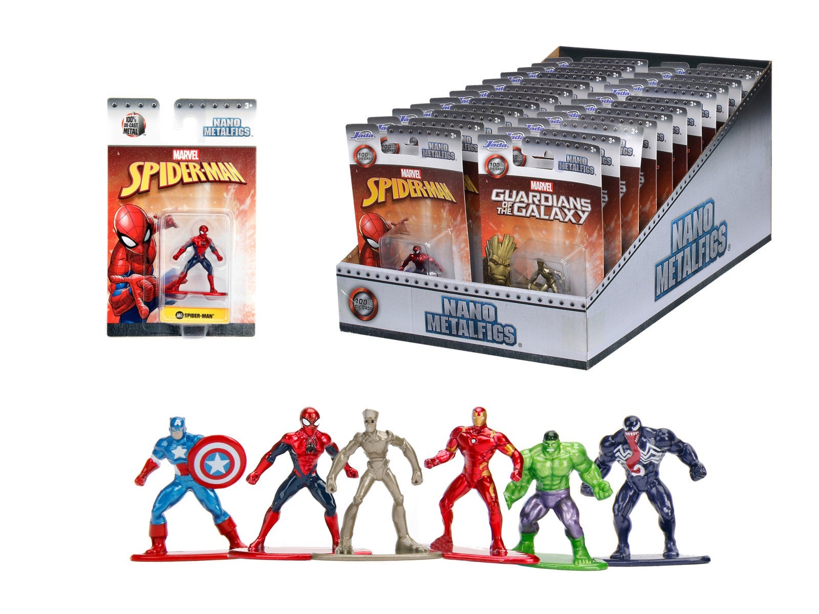 Marvel Single Pack Nanofigs 6 ass