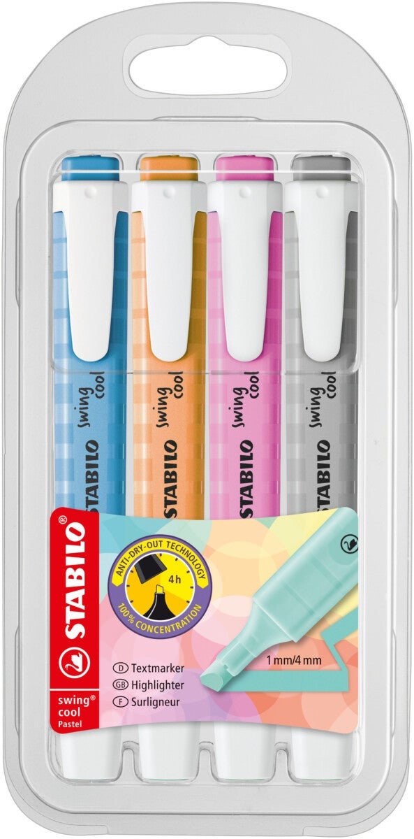 Merketusj Stabilo Swing Pastel v.3 4pk