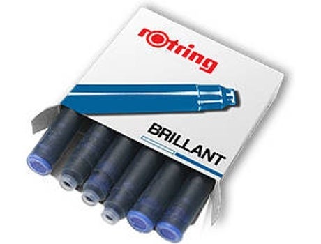 Mini Blekkpatroner Rotring Blå