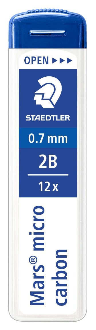 Blyantmine Staedtler 0,7mm 2B (12)