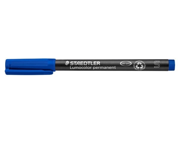 Merkepenn Lumocolor 313S 0,4mm blå