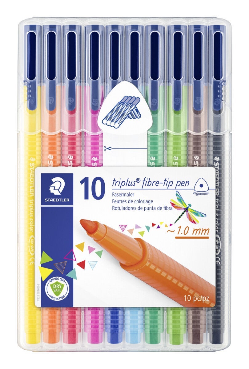 Fiberpenn Staedtler Triplus 1,0mm (10)