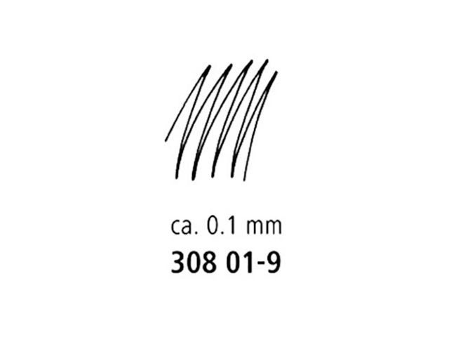 Fiberpenn Staedtler 0,1mm sort