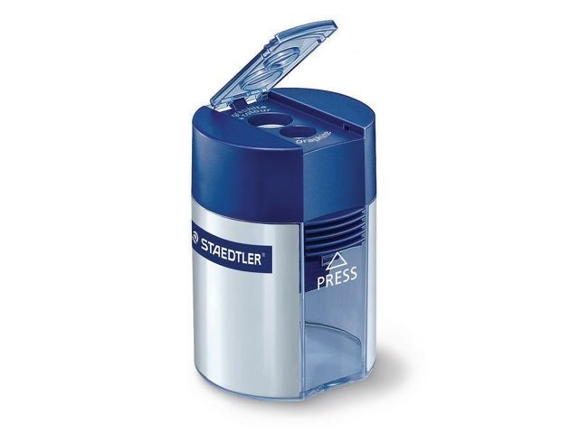 Blyantspisser Staedtler 512 dobbel blå