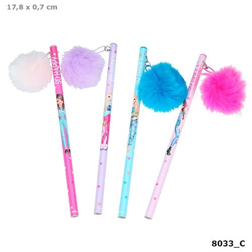 Blyant med Pompom So Happy Topmodel